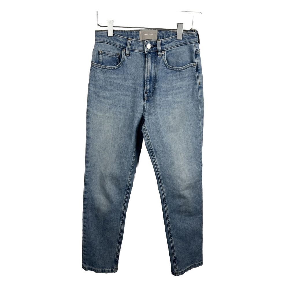 Everlane Jeans 25 Womens The Cheeky Jean Crop Blue Denim Zip Fly Cotton Blend